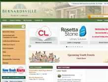 Tablet Screenshot of bernardsvillelibrary.org
